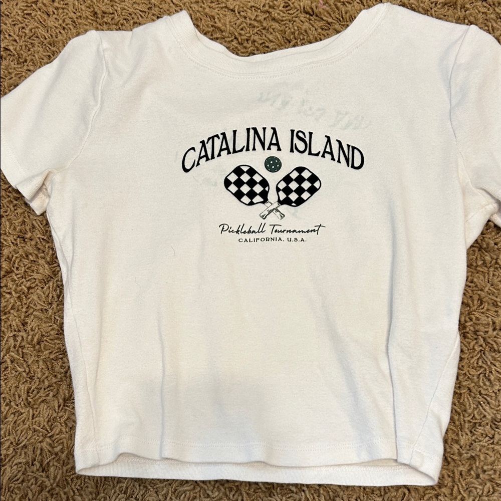 Catalina Kids White Graphic Tee